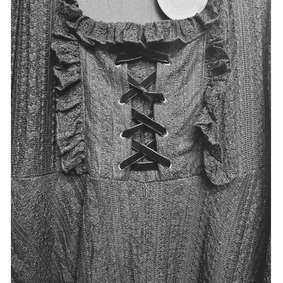 NWT Killstar Gabriele Maiden Black Lace Hi-Low Dress 4XL fits 2XL / 18 - Picture 7 of 15